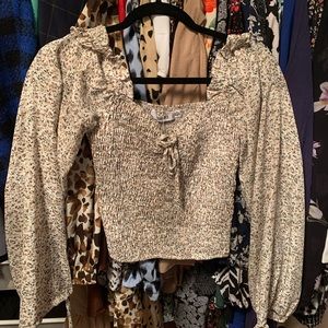 Missguided Milkmaid scrunchy crop top